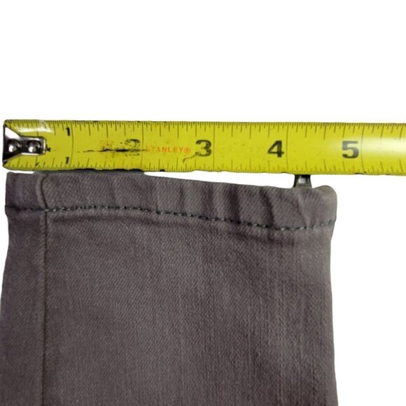 Anthropologie Pilcro Letterpress Skin Jeans Size 26 28X29 Gray Zip Ankle - Picture 12 of 13